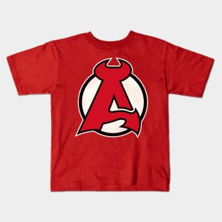 Defunct Albany Devils Hockey Team Kids T-Shirt